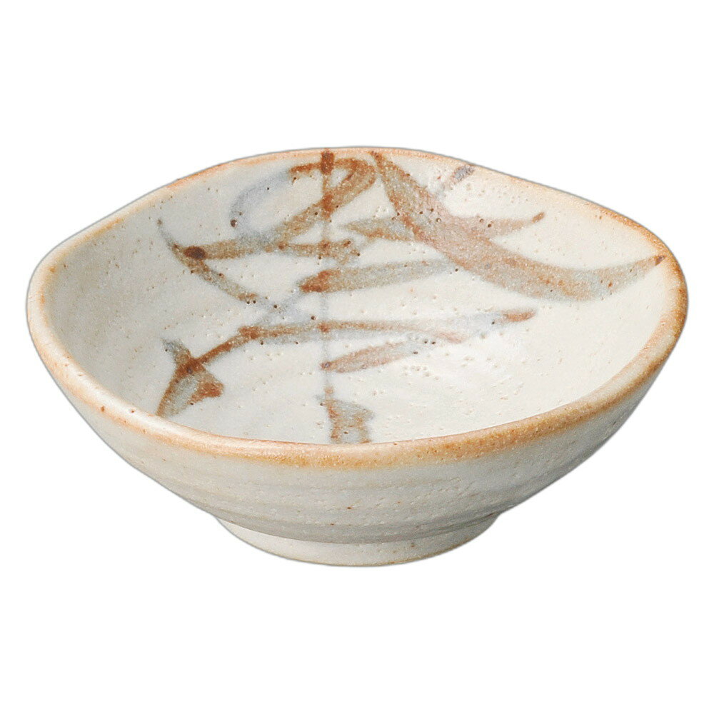 新志野あし 丸角玉割 [12.3×4.1cm] | 食器 和食器 和皿 カフェ 料亭 業務用 贈答 プレゼント ギフト おしゃれ かわいい お祝い 開店 定食 セット