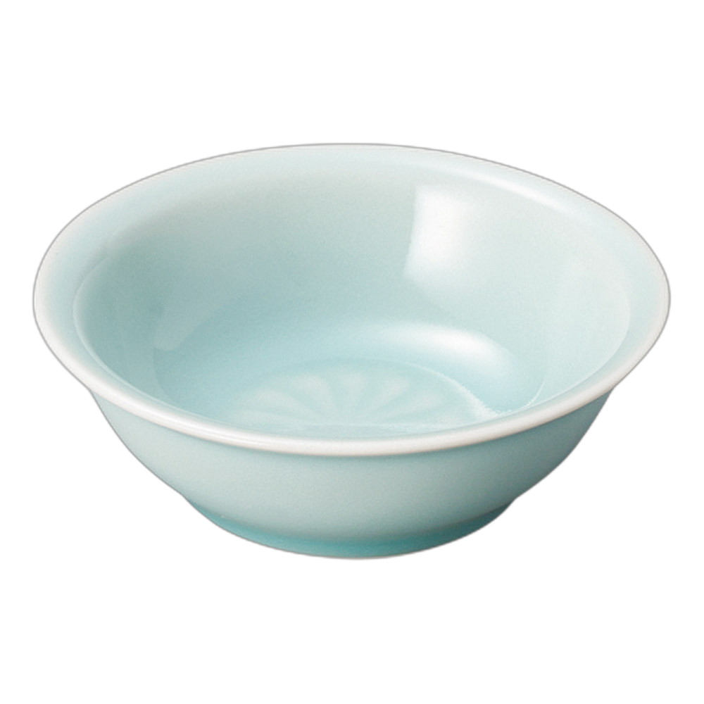 青白磁 菊見込3.6玉割 [11×3.8cm] | 食器 和食器 和皿 カフェ 料亭 業務用 贈答 プレゼント ギフト お..