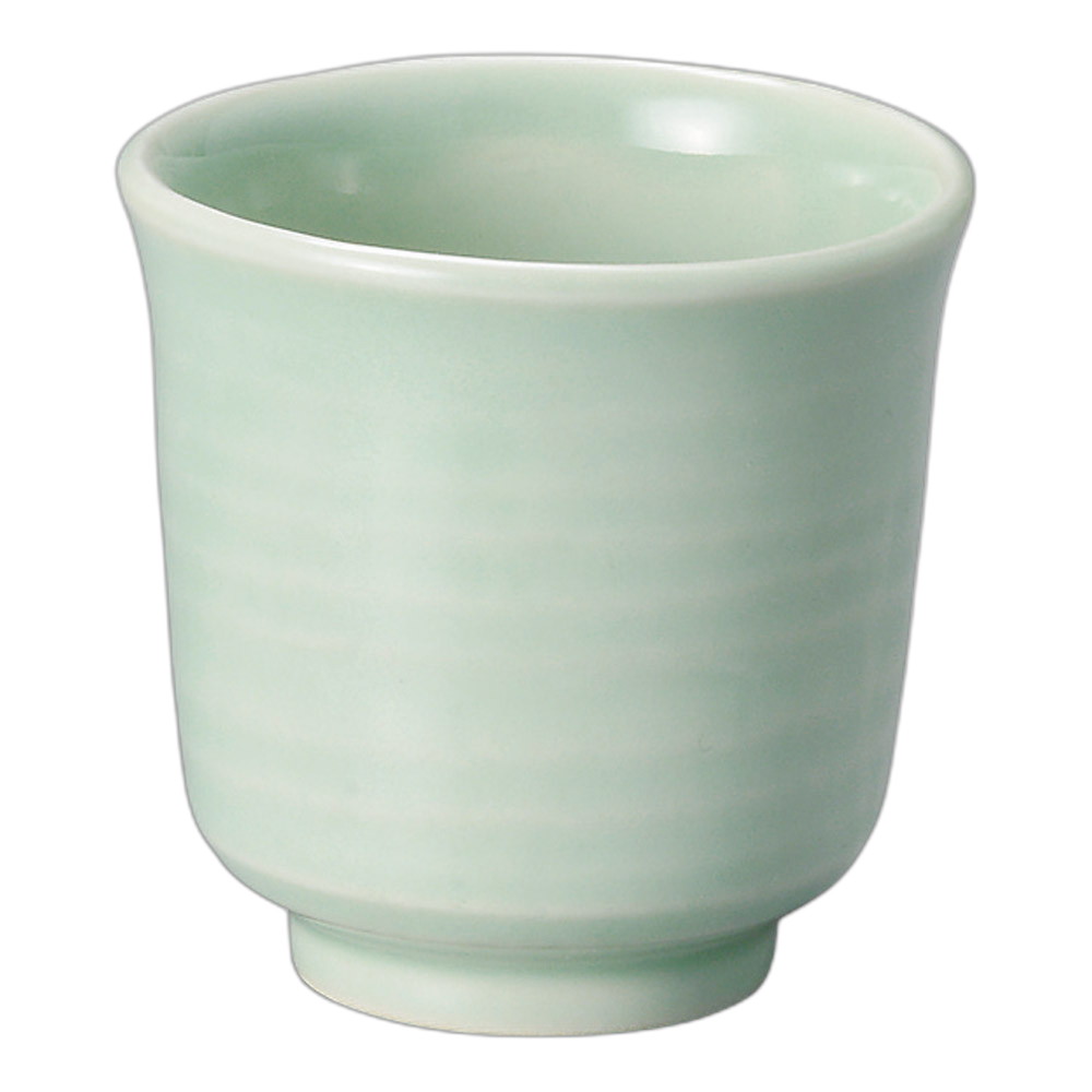 強化 NRヒワ青磁 湯呑(小) [7×7cm] | 食器 和食器 業務用 贈答 プレゼント ギフト ...