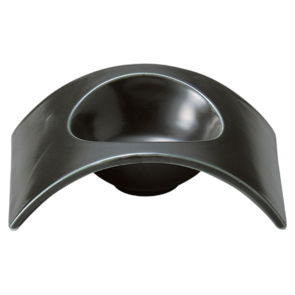 ブラックアーチ型小付 [12.8×10.2×4cm] | 食器 和食器 和皿 カフェ 料亭 業務用 贈答 プレゼント ギフト おしゃれ かわいい お祝い 開店 定食 セット