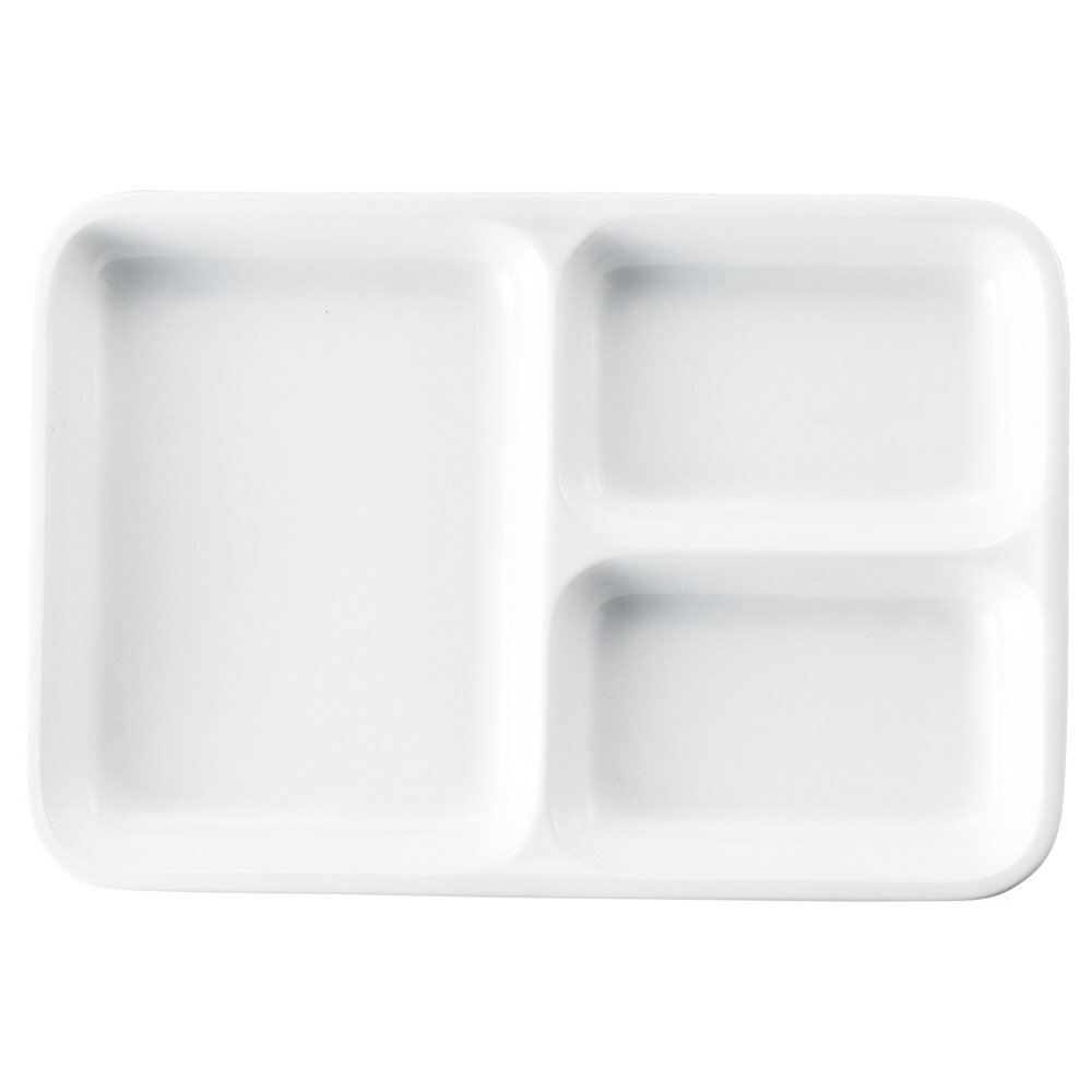 仕切りプレート 23cm3つ仕切り長角プレート [23×15.6×2.3cm] | 器 食器 和食器 洋食器 飲食店 カフェ 和カフェ おうちカフェ 業務用 贈答 プレゼント ギフト おしゃれ かわいい かっこいい モダン お祝い セット