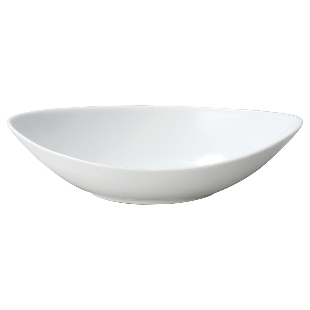 白磁マーレ 27cmカヌーベーカー(10 1/2吋) [27×14×7cm] | 器 食器 和食器 洋食器 飲食店 カフェ 和カフェ おうちカフェ 業務用 贈答 プレゼント ギフト おしゃれ かわいい かっこいい モダン お祝い セット