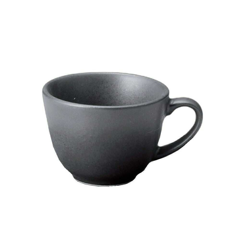 フォンテアイアンブラック コーヒーカップ [10.8×8.3×6.2cm・160cc] | 喫茶店 業務用 カフェ 贈答 プレゼント ギフト おしゃれ かわいい かっこいい シンプル モダン お祝い 母の日 父の日 敬老の日