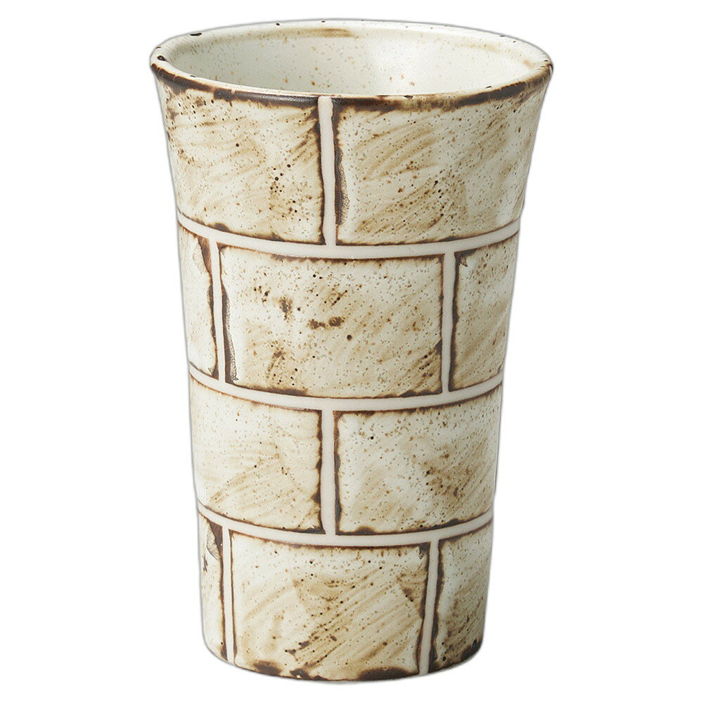 クラフトレンガ フリーカップ大 白 [8×12cm] | プレゼント ギフト おしゃれ かわいい セット シンプル ..