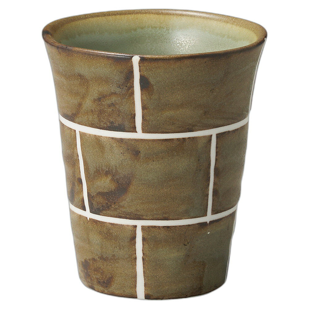 クラフトレンガ フリーカップ小 茶 [8.5×9.5cm] | プレゼント ギフト おしゃれ かわいい セット シンプ..