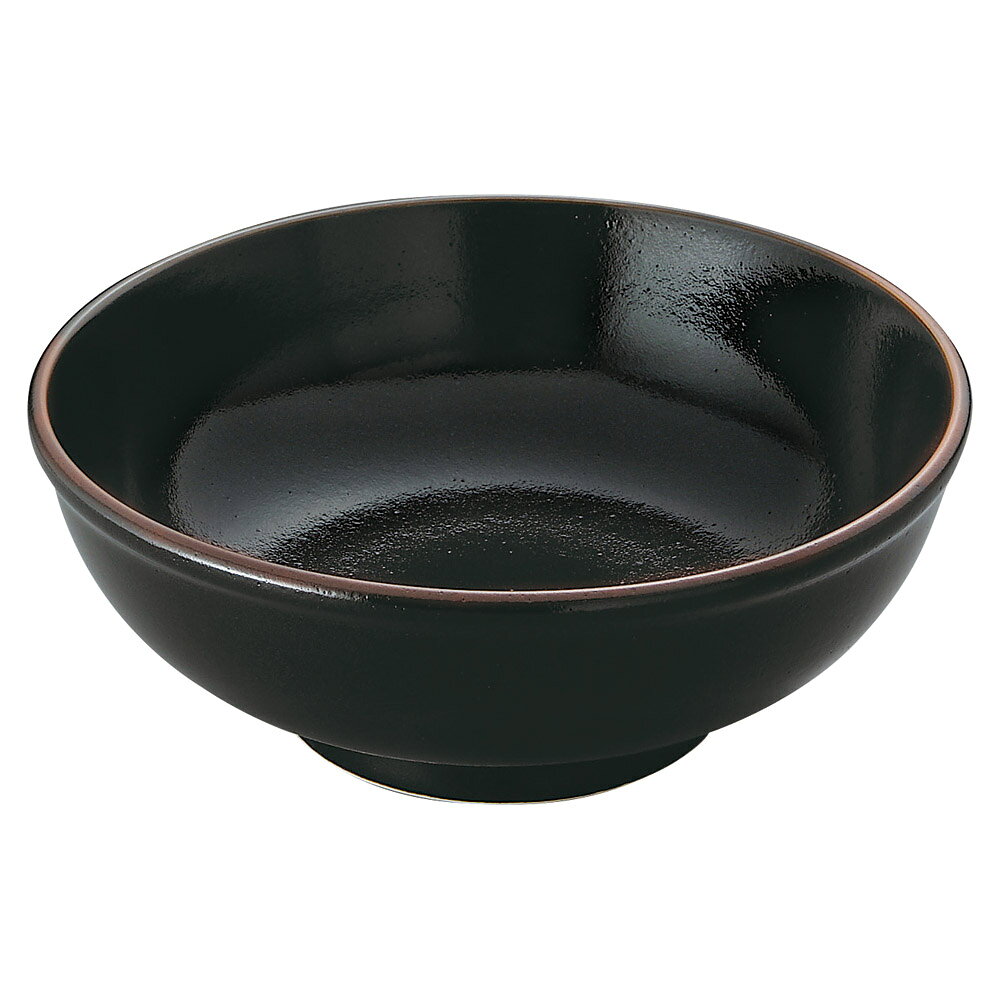 柚子黒天目 7.0玉丼 [21.3×8cm・1,520cc] | 食器 和食器 和皿 カフェ 料亭 業務用 贈答 プレゼント ギ..