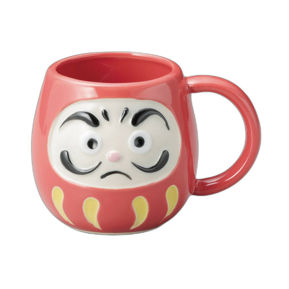 赤ダルママグ [9×8.3cm・330cc] | 器 食器 和食器 洋食器 飲食店 カフェ 和カフェ おうちカフェ 業務用 贈答 プレゼント ギフト おしゃれ かわいい かっこいい モダン お祝い セット