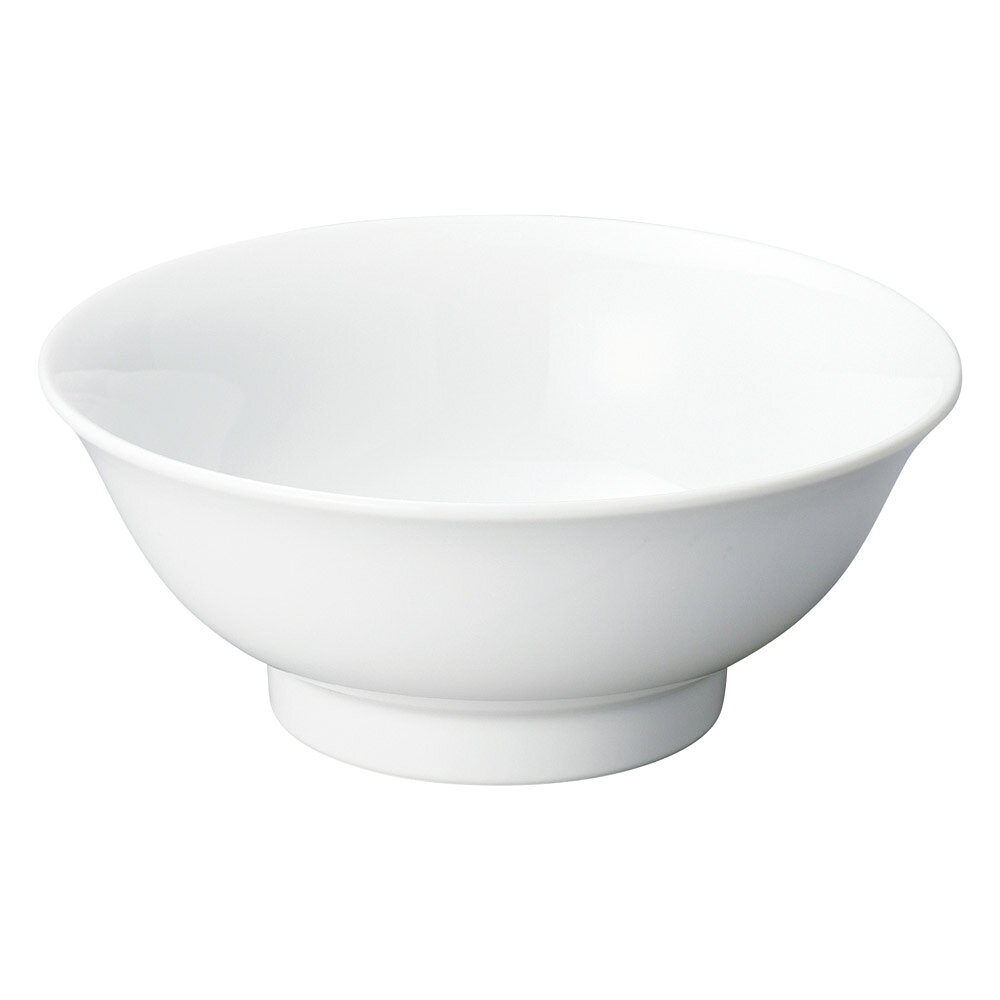 UW白中華 6.5反高台丼 [20.1×8.2cm] | 食器 和食器 和皿 カフェ 料亭 業務用 贈答 プレゼント ギフト おしゃれ かわいい お祝い 開店 定食 セット
