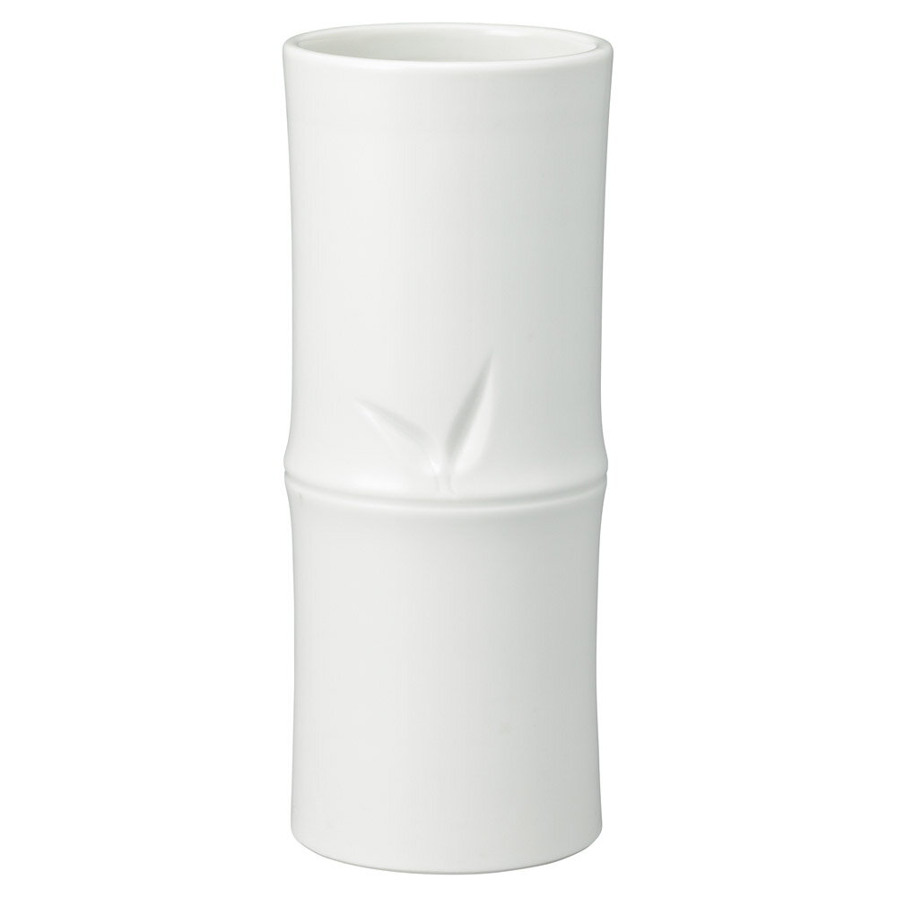 白竹節ズンド10号 [12.6×30.7cm] | 冠婚葬祭 宗教用品 仏壇 仏具 花立 神具 華瓶