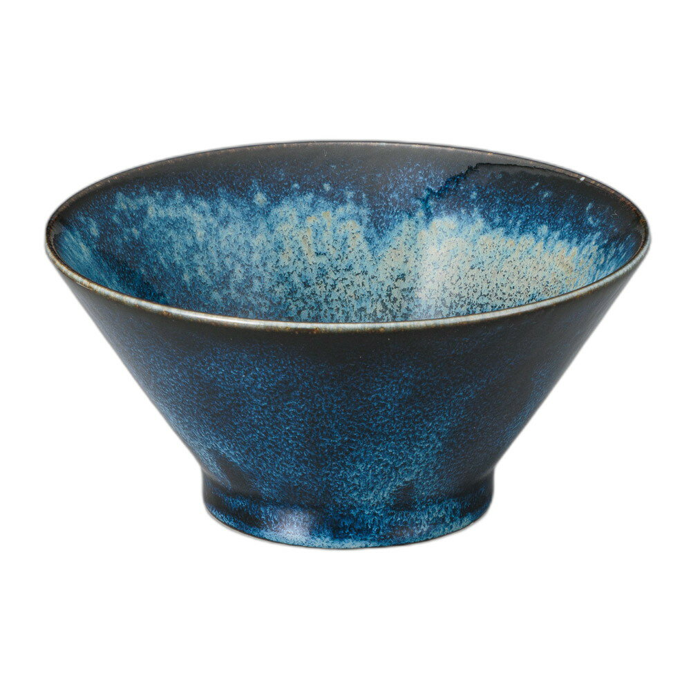 紺白霧ラーメン [19×9.3cm] | 食器 和食器 和皿 カフェ 料亭 業務用 贈答 プレゼント ギフト おしゃれ かわいい お祝い 開店 定食 セット