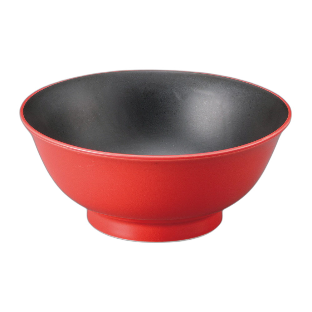 紅漆黒高台6.5丼 [20×8.5cm] | 食器 和食器 和皿 カフェ 料亭 業務用 贈答 プレゼント ギフト おしゃれ かわいい お祝い 開店 定食 セット