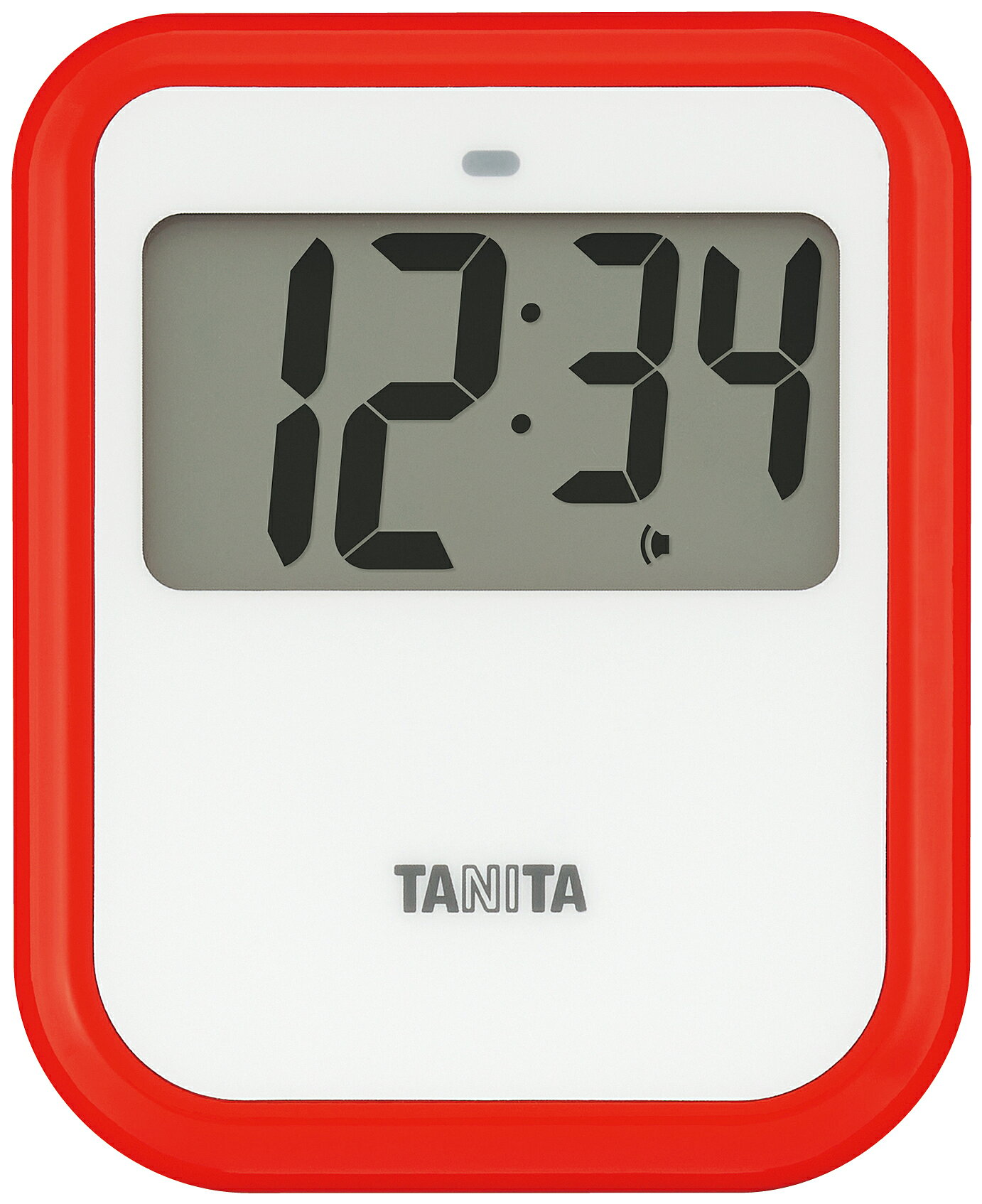 タニタ 非接触タイマー 洗えるタイプ TD−424 RD レッド [約幅：90mm] | タイマー キッチンタイマー 時間測定器 時間管理用品 キッチン用品