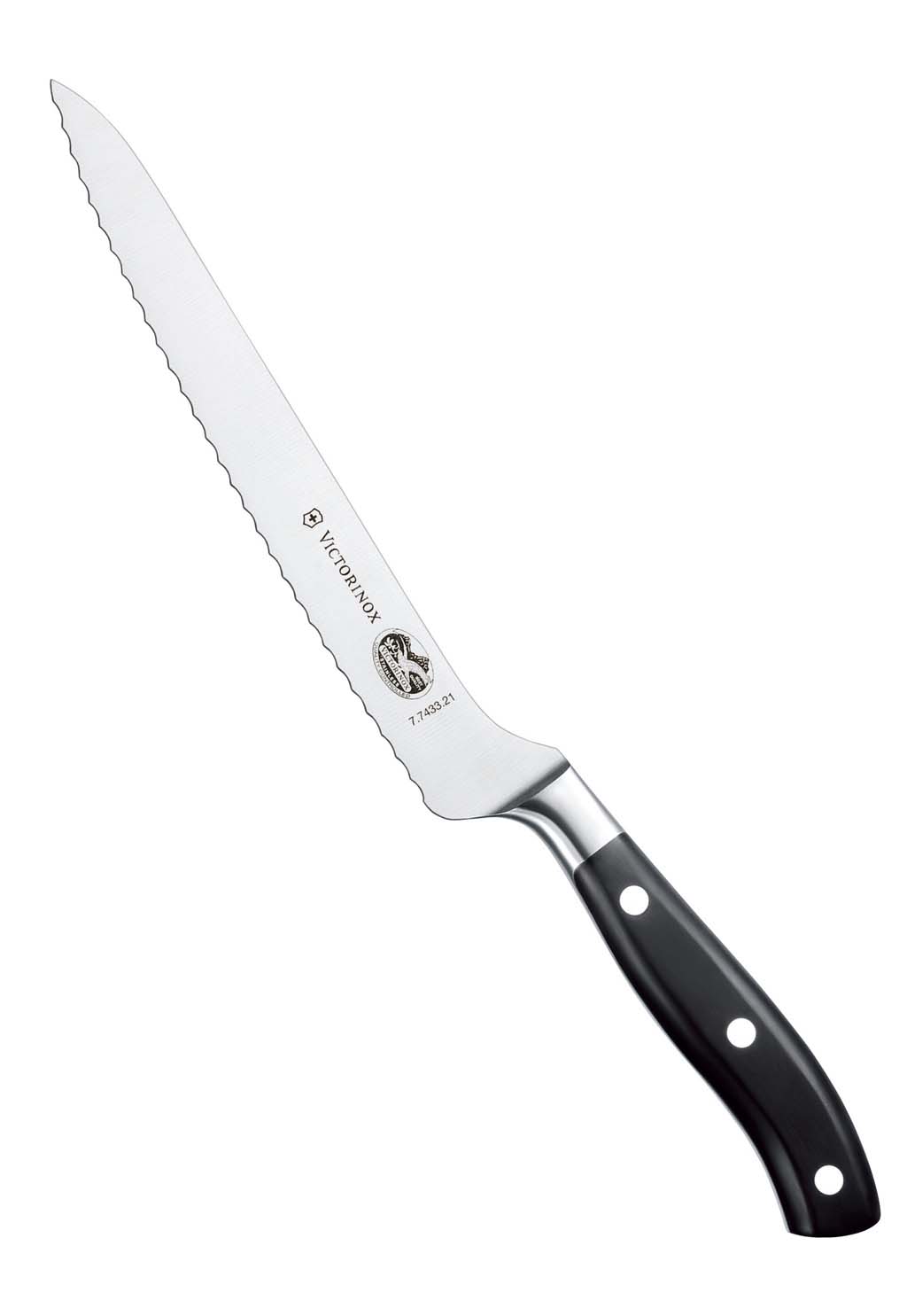 ビクトリノックス GMオフセットブレッドナイフ 21cm 7．7433．21G [全長：350mm] | 包丁 パン切り包丁 ナイフ スライサー 分割