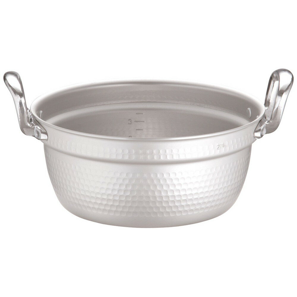 Yukihira Pans - マイスター アルミ極厚円付鍋 (目盛付)27cm [ 外径:285mm 深さ:130mm 5.7L ] [ 料理道具 ] | 厨房 キッチン 飲食店 ホテル レストラン 業務用