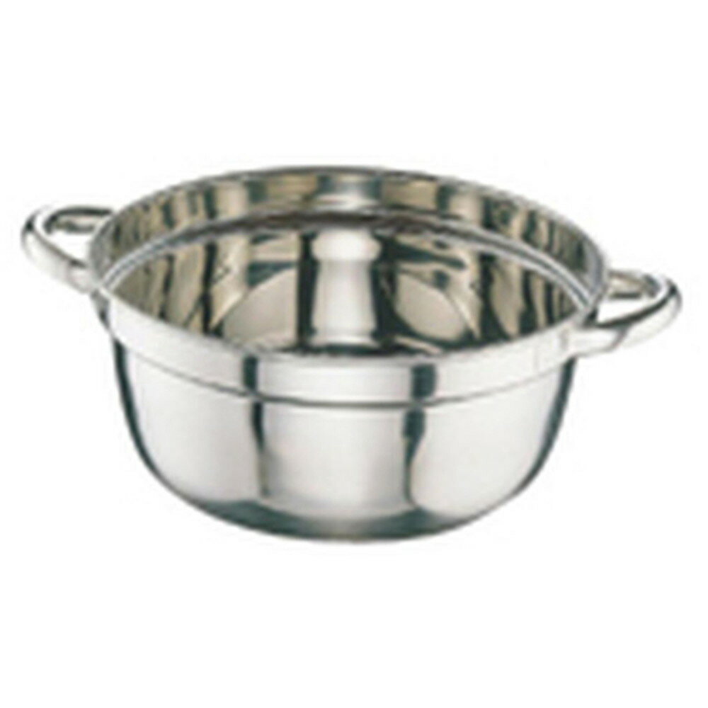 CLO 18-8円付鍋 51cm [ 外径:525mm 深さ:215mm 28L ] [ 料理道具 ] | 厨房 食堂 和食 ホテル 飲食店 業務用