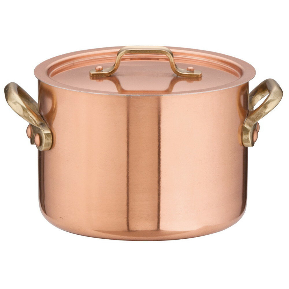 エトール銅 半寸胴鍋 15cm [ 内径:150 x 深さ:110mm 1.9L ] [ 料理道具 ] | 厨房 キッチン 飲食店 ホテル レストラン 業務用
