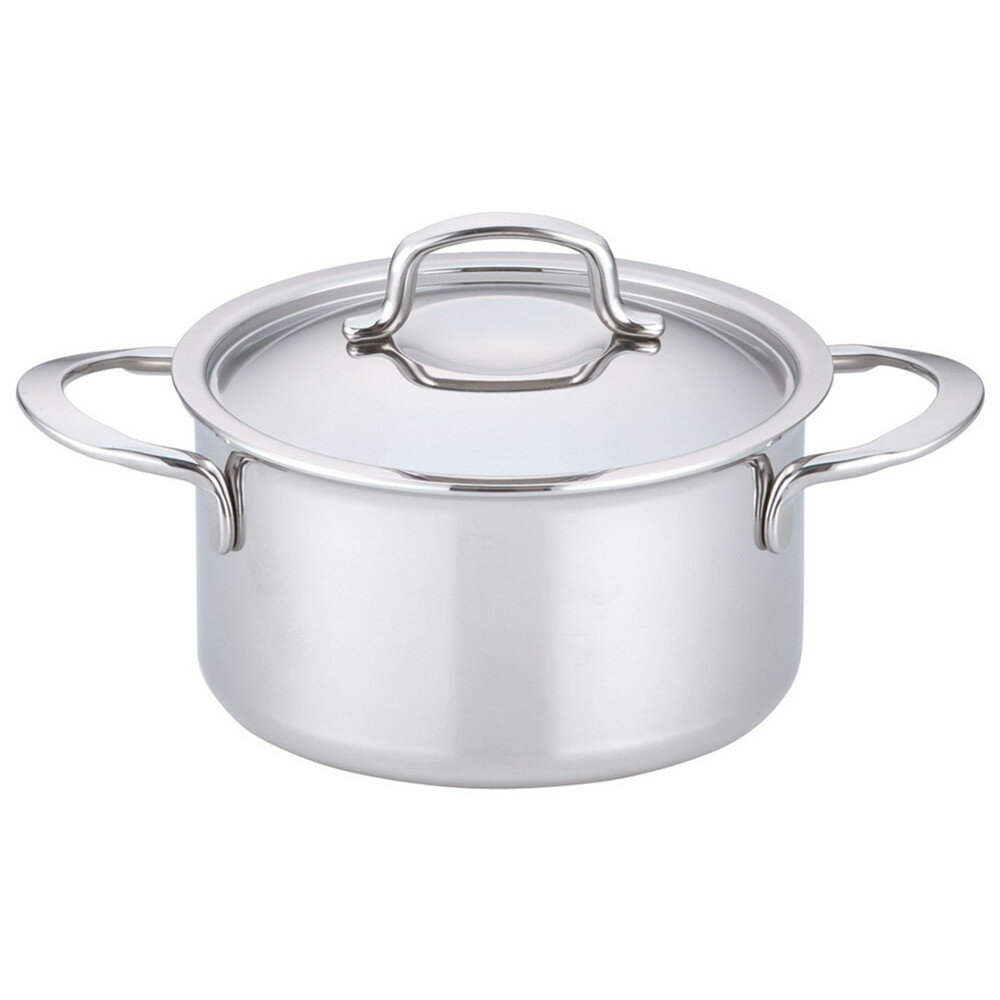 デバイヤー 18-10プライオリティ 半寸胴鍋(蓋付) 3694-16 [ 外径:175mm 深さ:90mm 底径:140mm 1.8L ] [ 料理道具 ] | 厨房 キッチン 飲食店 ホテル レストラン 業務用