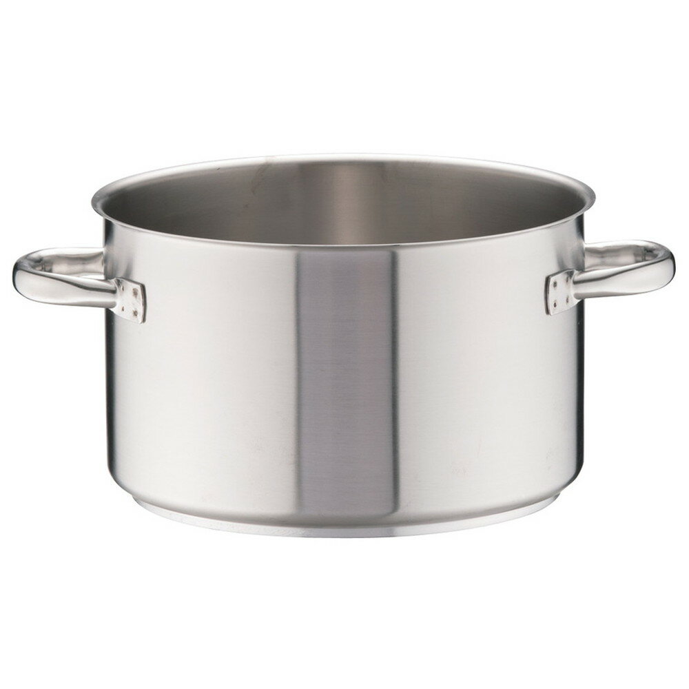 パデルノ 18-10半寸胴鍋 (蓋無) 1007-32 [ 外径:336mm 深さ:195mm 底径:290mm 15.4L ] [ 料理道具 ] | 厨房 キッチン 飲食店 ホテル レストラン 業務用