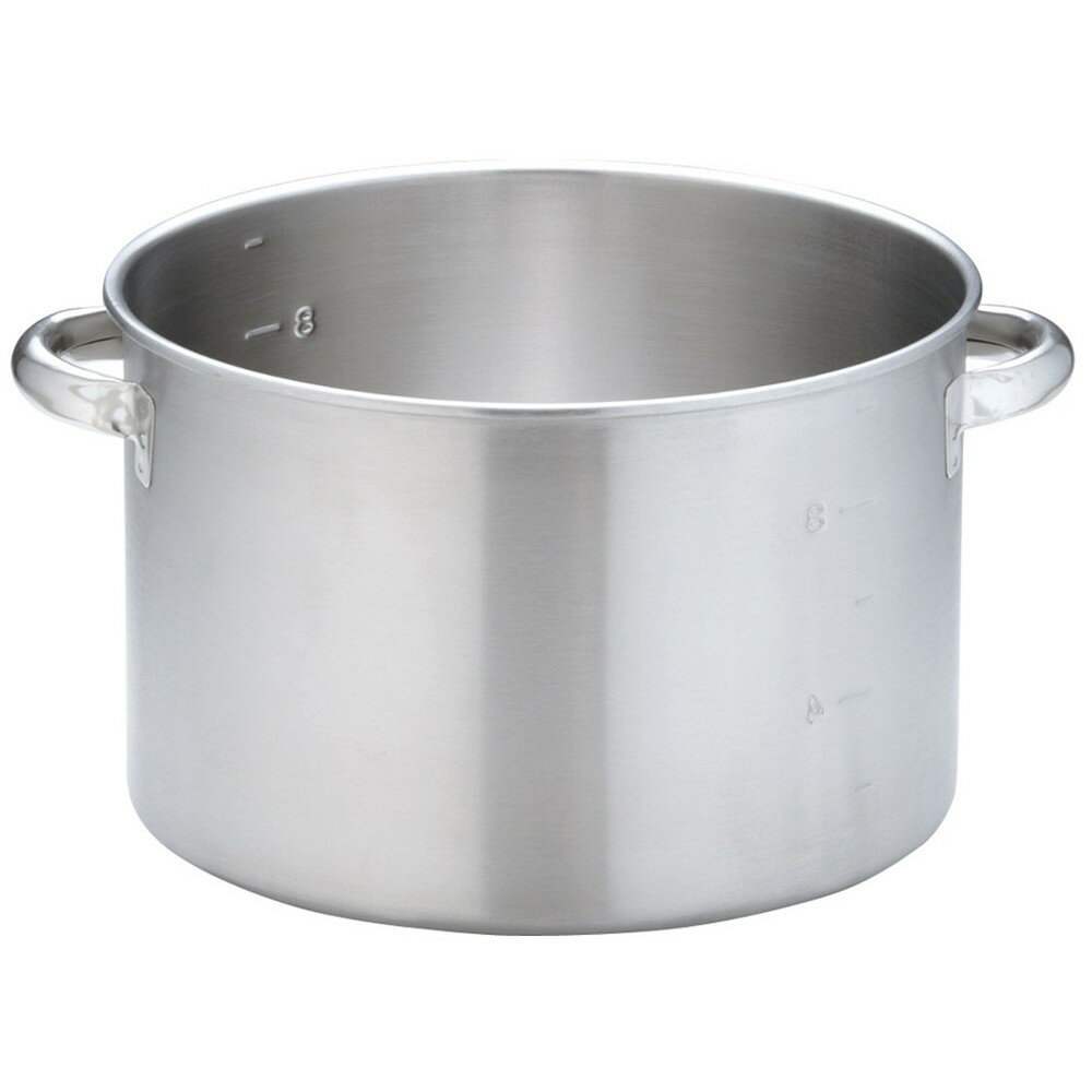 KO 19-0電磁対応半寸胴鍋(蓋無) 28cm [ 外径:297 x H185mm 底径:262mm 11L ] [ 料理道具 ] | 厨房 キッチン 飲食店 ホテル レストラン 業務用
