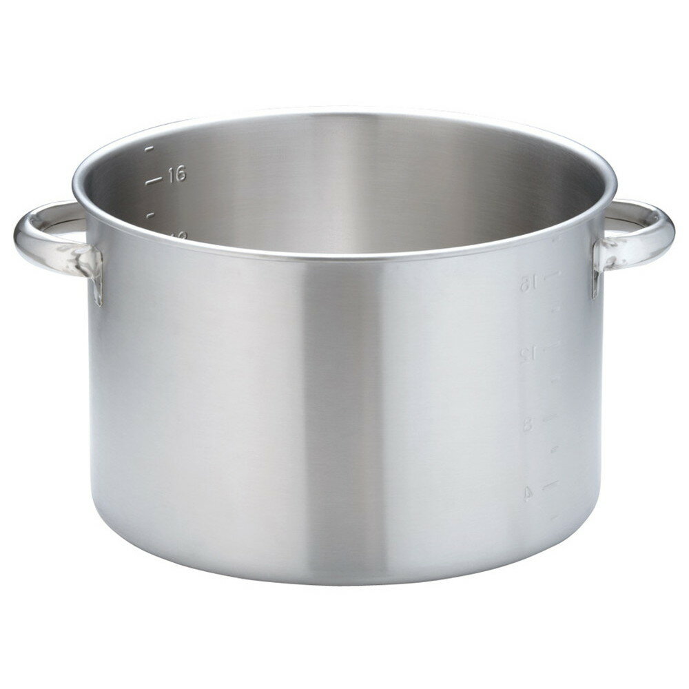 KO 19-0電磁対応半寸胴鍋(蓋無) 33cm [ 外径:350 x H220mm 底径:313mm 18L ] [ 料理道具 ] | 厨房 キッチン 飲食店 ホテル レストラン 業務用