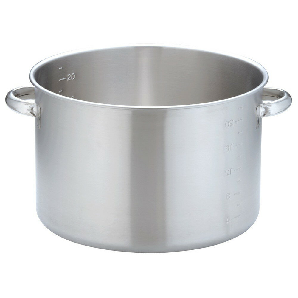KO 19-0電磁対応半寸胴鍋(蓋無) 36cm [ 外径:378 x H240mm 底径:340mm 24L ] [ 料理道具 ] | 厨房 キッチン 飲食店 ホテル レストラン 業務用