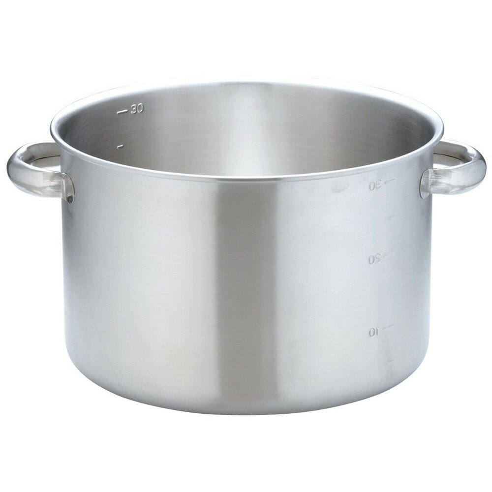 KO 19-0電磁対応半寸胴鍋(蓋無) 40cm [ 外径:420 x H270mm 底径:380mm 33L ] [ 料理道具 ] | 厨房 キッチン 飲食店 ホテル レストラン 業務用