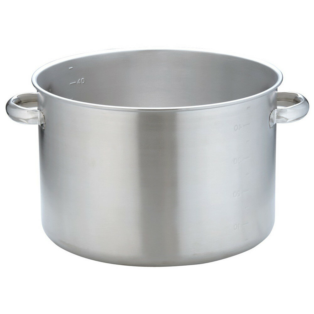 KO 19-0電磁対応半寸胴鍋(蓋無) 45cm [ 外径:470 x H310mm 底径:432mm 49L ] [ 料理道具 ] | 厨房 キッチン 飲食店 ホテル レストラン 業務用