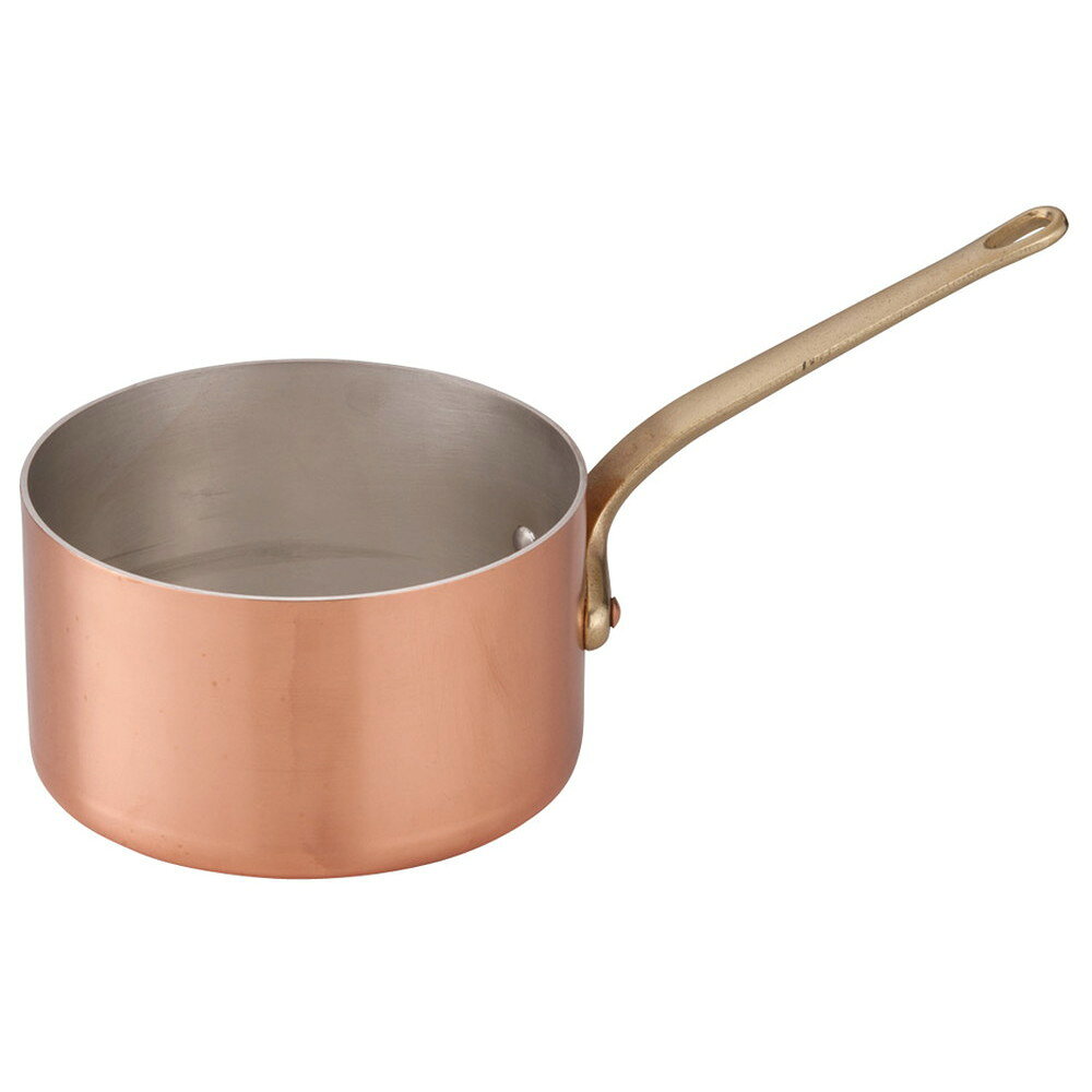 Yukihira Pans - エトール銅 片手深型鍋 24cm [ 内径:240 x 深さ:135mm 6L ] [ 料理道具 ] | 厨房 キッチン 飲食店 ホテル レストラン 業務用