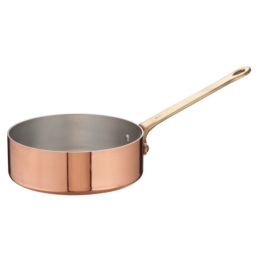 Yukihira Pots - エトール銅 片手浅型鍋 27cm [ 内径:270 x 深さ:90mm 4L ] [ 料理道具 ] | 厨房 キッチン 飲食店 ホテル レストラン 業務用