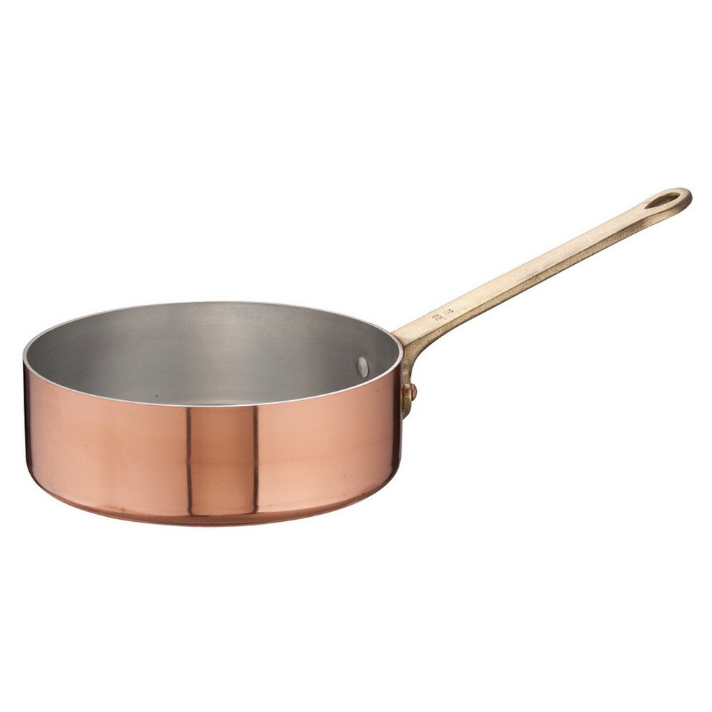 エトール銅 片手浅型鍋 30cm [ 内径:300 x 深さ:100mm 7L ] [ 料理道具 ] | 厨房 キッチン 飲食店 ホテル レストラン 業務用