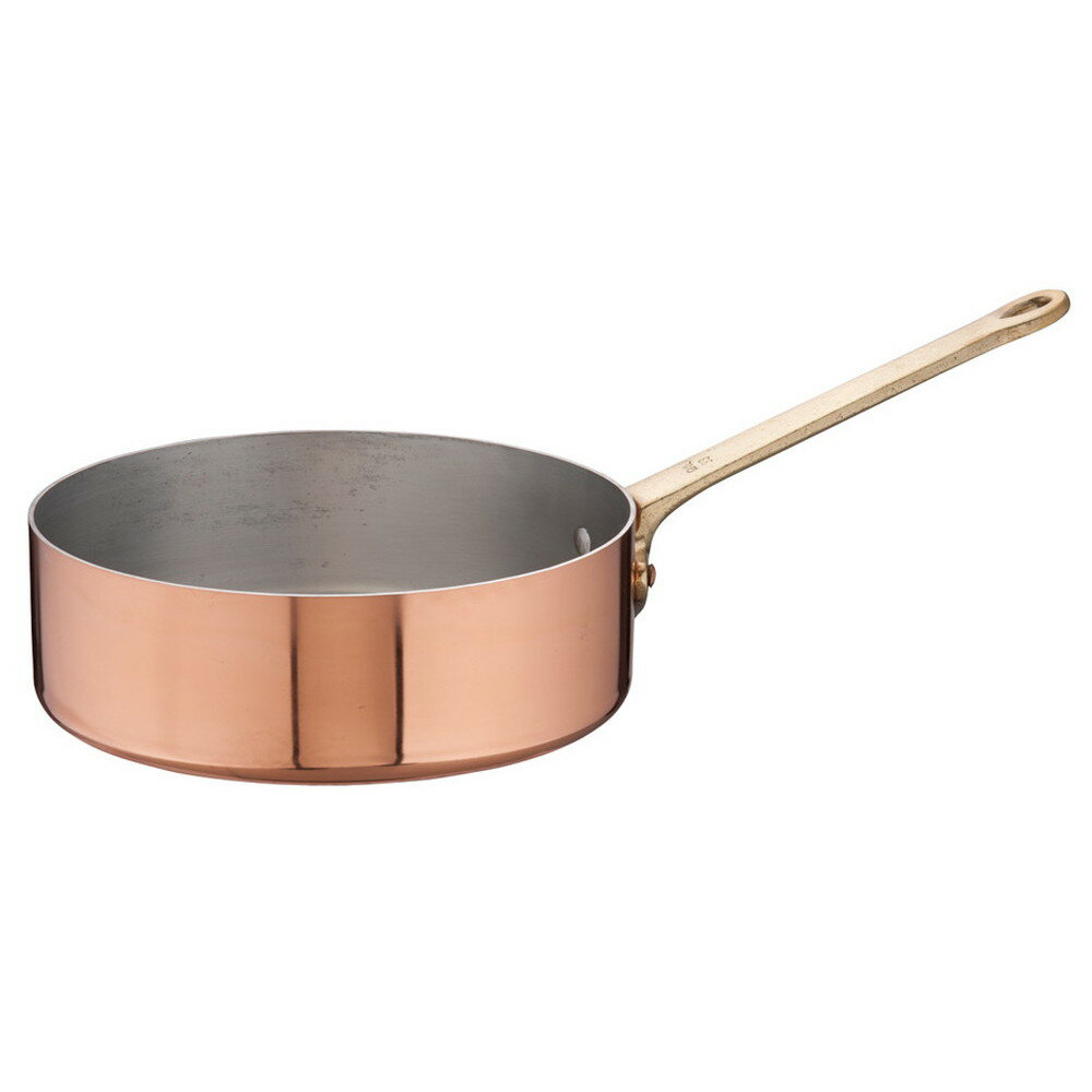 エトール銅 片手浅型鍋 33cm [ 内径:330 x 深さ:110mm 9.2L ] [ 料理道具 ] | 厨房 キッチン 飲食店 ホテル レストラン 業務用