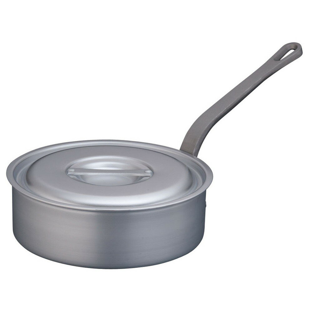 TKG アルミニウム片手浅型鍋 目盛付(アルマイト加工) 27cm [ 外径:287mm 深さ:90mm 4.9L ] [ 料理道具 ] | 厨房 キッチン 飲食店 ホテル レストラン 業務用