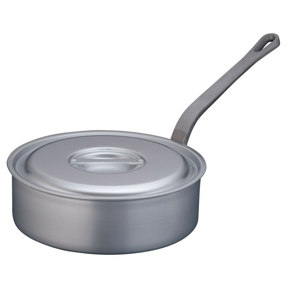 TKG アルミニウム片手浅型鍋 目盛付(アルマイト加工) 30cm [ 外径:318mm 深さ:100mm 6.8L ] [ 料理道具 ] | 厨房 キッチン 飲食店 ホテル レストラン 業務用