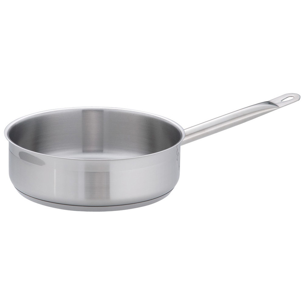 TKG PRO(プロ)片手浅型鍋(蓋無) 24cm [ 外径:255mm 深さ:75mm 底径:223mm 3.2L ] [ 料理道具 ] | 厨房 キッチン 飲食店 ホテル レストラン 業務用