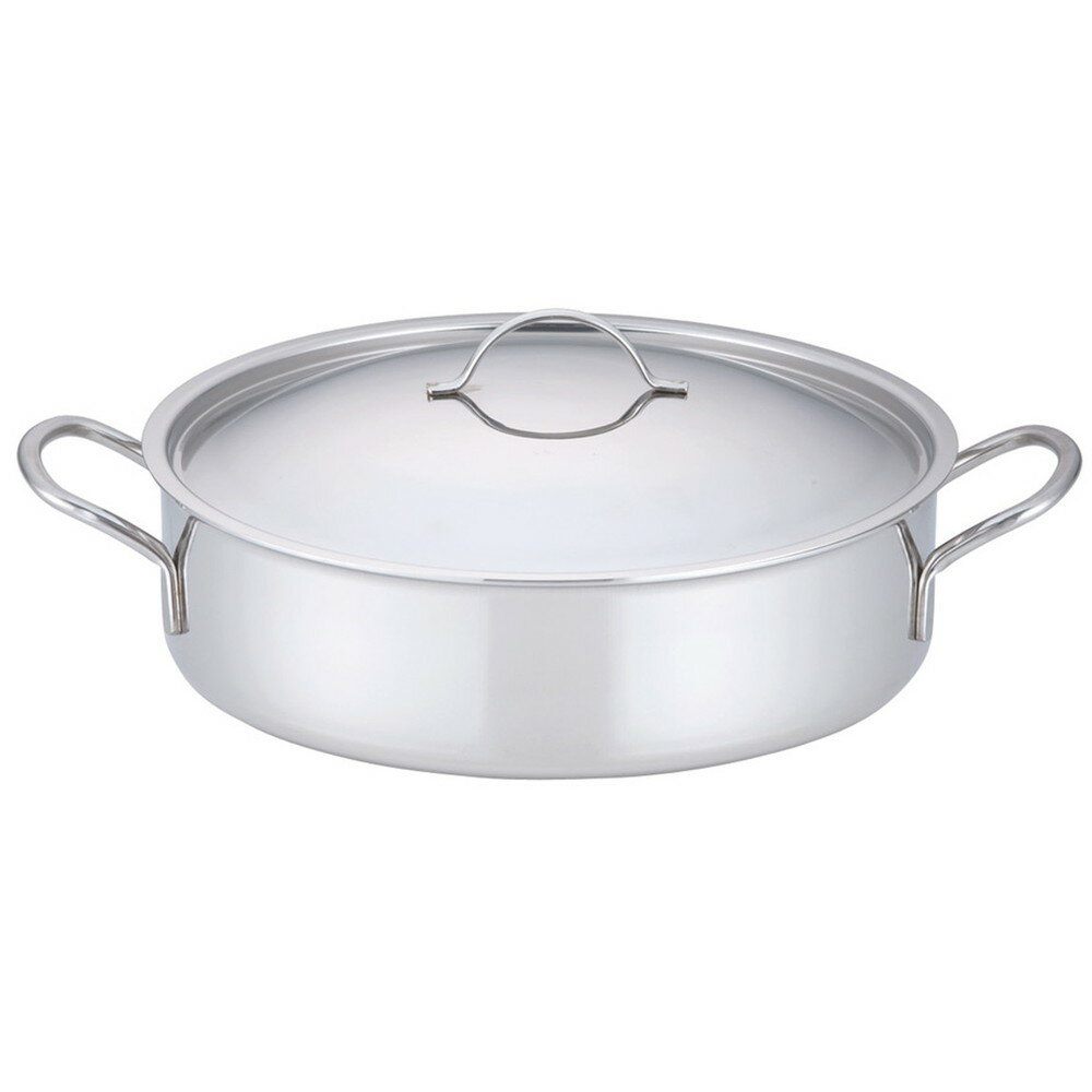 デバイヤー 18-10プライオリティ 外輪鍋(蓋付) 3693-28 [ 外径:295mm 深さ:75mm 底径:230mm 4.6L ] [ 料理道具 ] | 厨房 キッチン 飲食店 ホテル レストラン 業務用