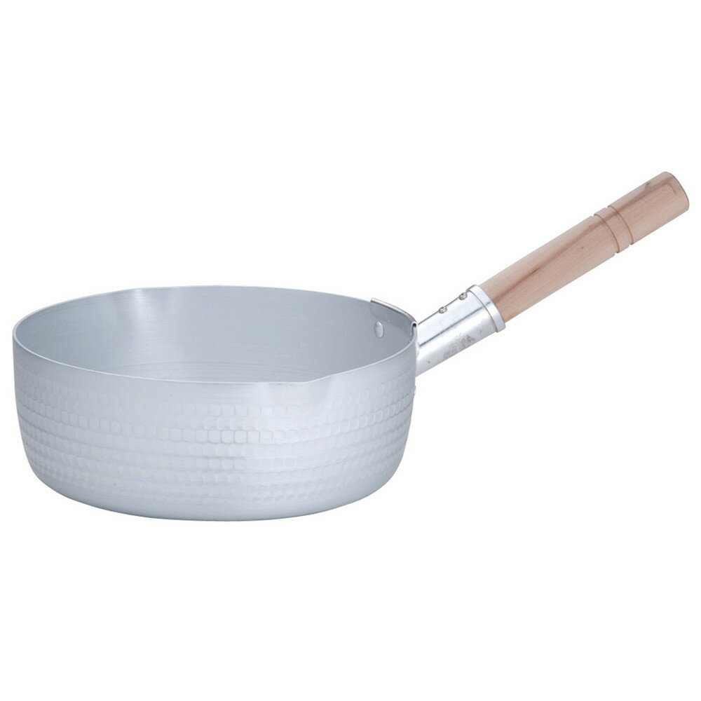 アルミ雪平鍋(両口)(アルマイト加工) 24cm [ 内径:238 x 深さ:87mm 3.8L ] [ 料理道具 ] | 厨房 食堂 和食 ホテル キッチン 飲食店 業務用