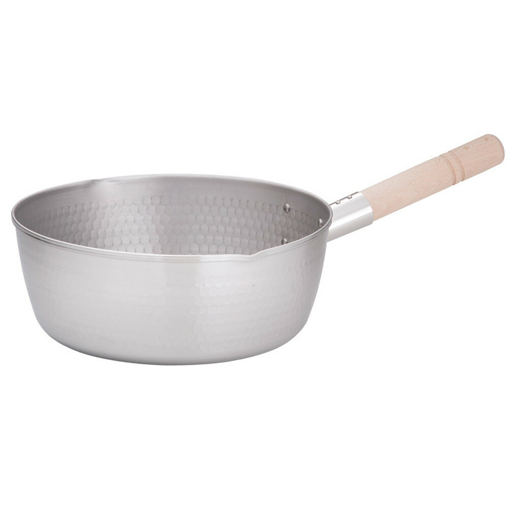 21-0打出雪平鍋(両口) 27cm [ 内径:270 x 深さ:110mm 5.2L ] [ 料理道具 ] | 厨房 食堂 和食 ホテル キッチン 飲食店 業務用