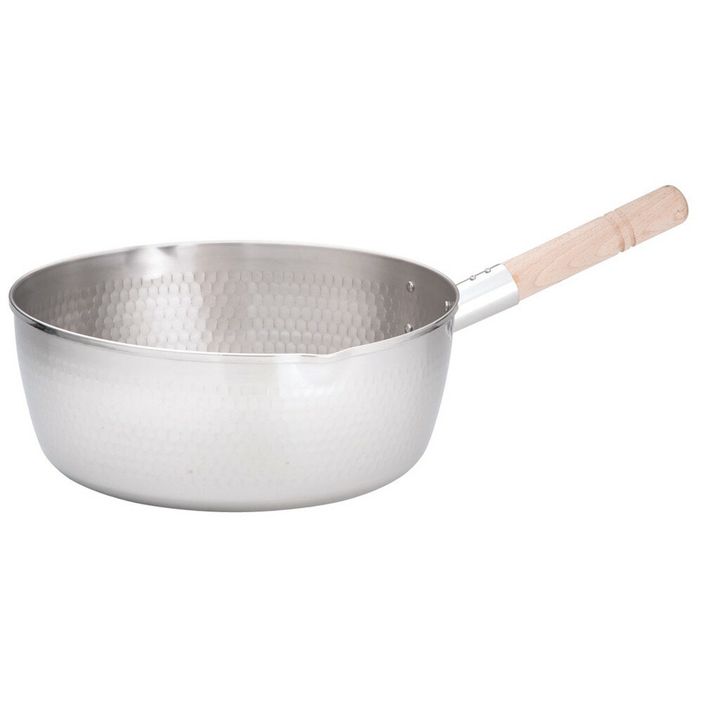 21-0打出雪平鍋(両口) 30cm [ 内径:300 x 深さ:120mm 7.6L ] [ 料理道具 ] | 厨房 食堂 和食 ホテル キッチン 飲食店 業務用