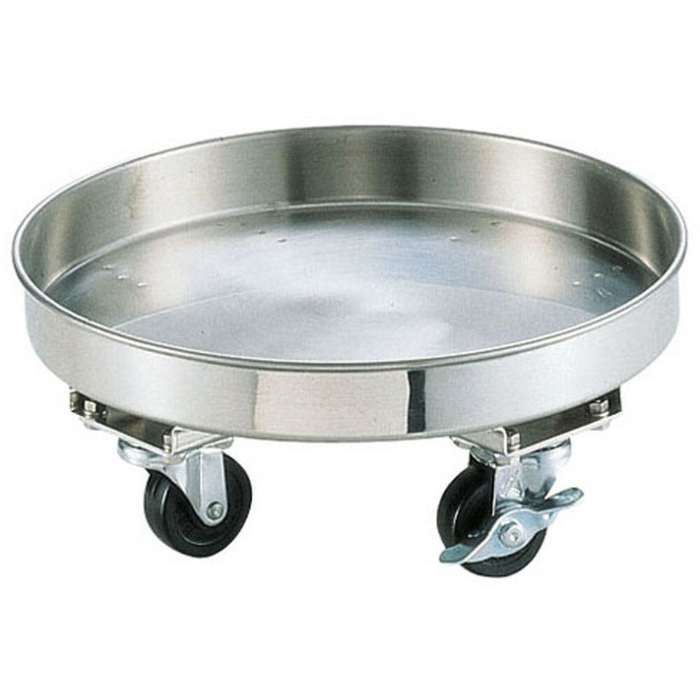 18-8寸胴鍋 運搬用台車 30cm用(キャスターストッパー付き) [ 内径:305mm H40mm 全高:120mm ] [ 料理道具 ] | 厨房 キッチン 飲食店 ホテル レストラン 業務用