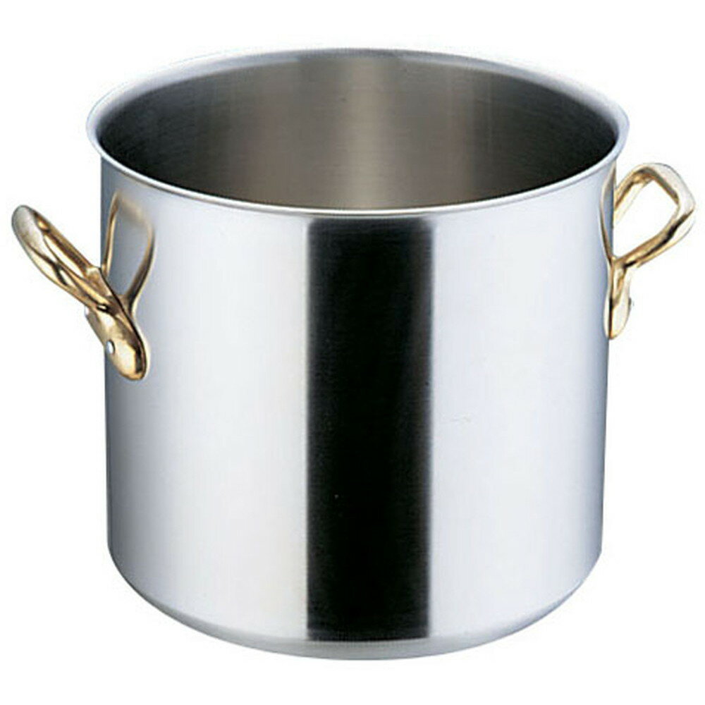 スーパーデンジ 寸胴鍋(蓋無) 21cm [ 外径:222mm 深さ:200mm 底径:185mm 6.8L ] [ 料理道具 ] | 厨房 キッチン 飲食店 ホテル レストラン 業務用