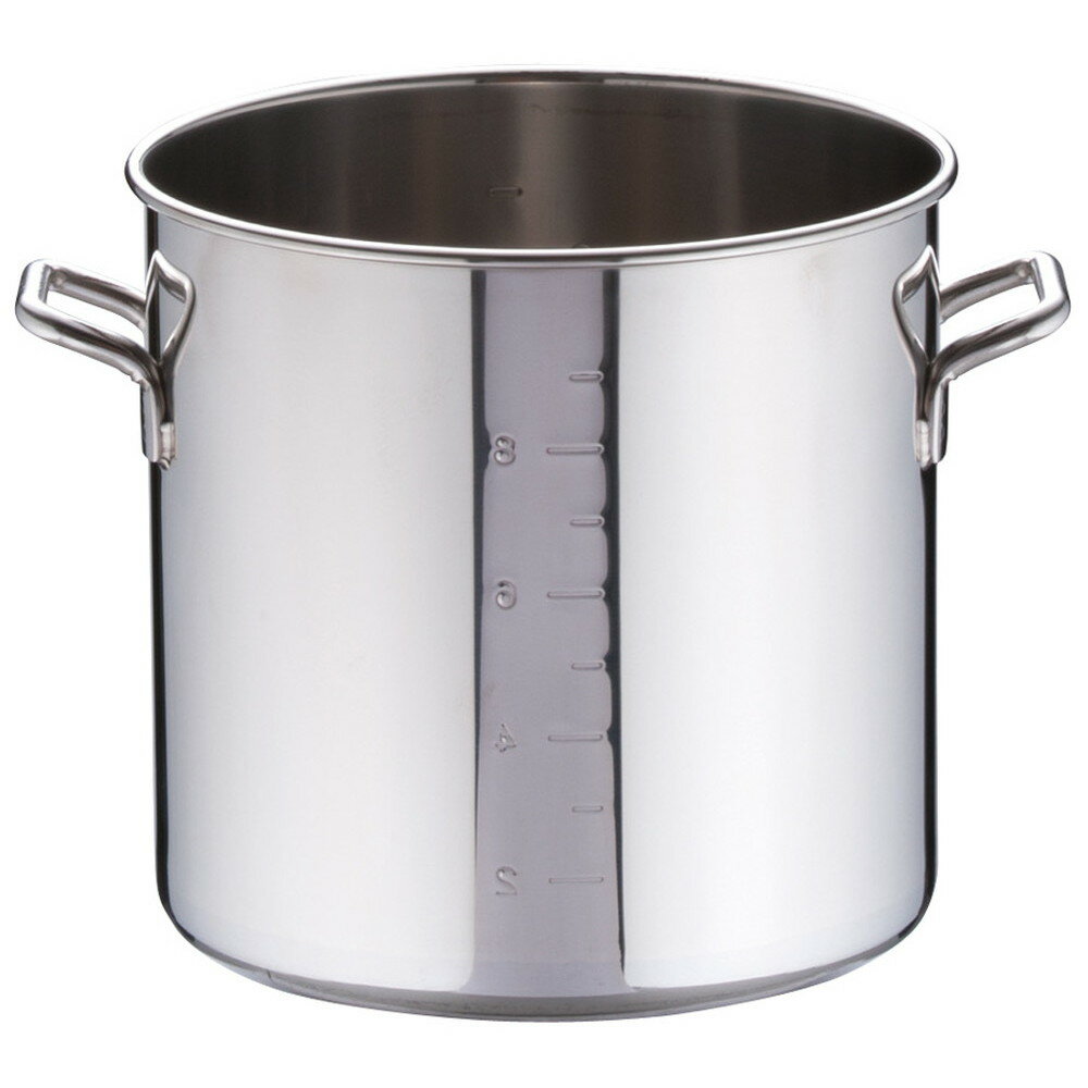 パワー・デンジ寸胴鍋 目盛付(蓋無) 24cm [ 外径:256mm 深さ:240mm 底径:220mm 10.8L ] [ 料理道具 ] | 厨房 キッチン 飲食店 ホテル レストラン 業務用