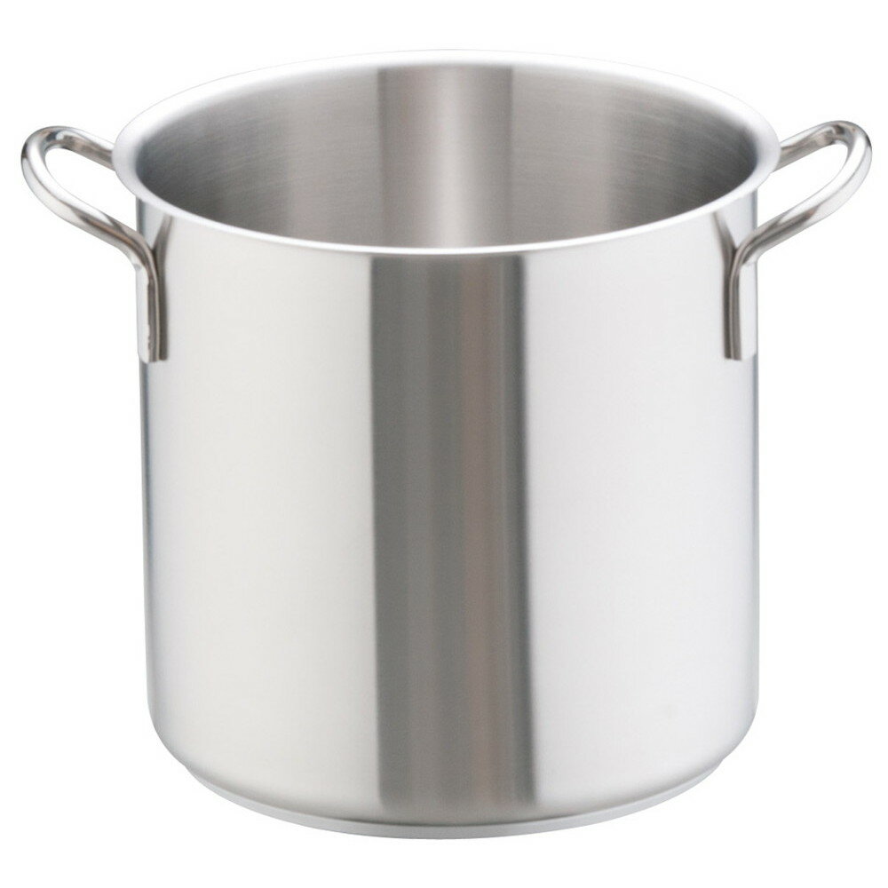 Stock Pots - Murano(ムラノ) インダクション18-8寸胴鍋 (蓋無)24cm [ 外径:260mm 深さ:240mm 底径:218mm 10L ] [ 料理道具 ] | 厨房 キッチン 飲食店 ホテル レストラン 業務用
