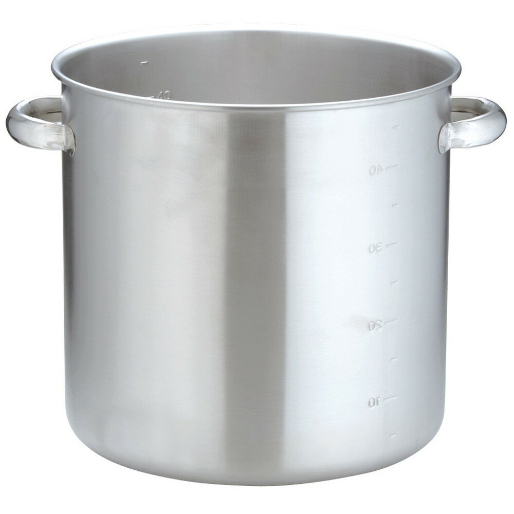 KO 19-0電磁対応寸胴鍋(蓋無) 40cm [ 外径:420mm 深さ:400mm 底径:380mm 50L ] [ 料理道具 ] | 厨房 キッチン 飲食店 ホテル レストラン 業務用