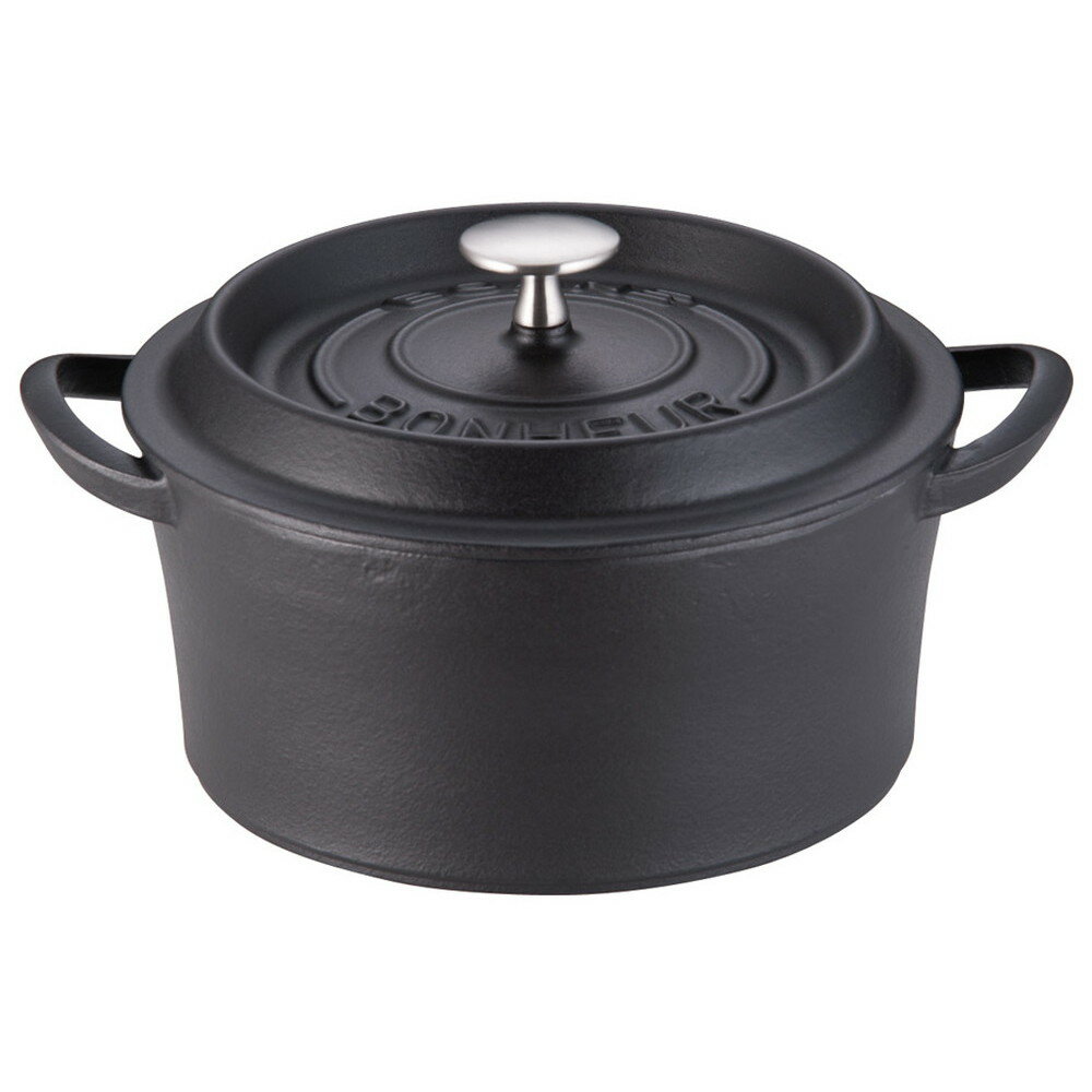 ボン・ボネール ココット 22cm ブラック [ 内径:220mm深さ:100mm底径:198mm3400cc ] [ 料理道具 ] | キッチン 台所 料理 おしゃれ かわいい 自宅用 贈り物