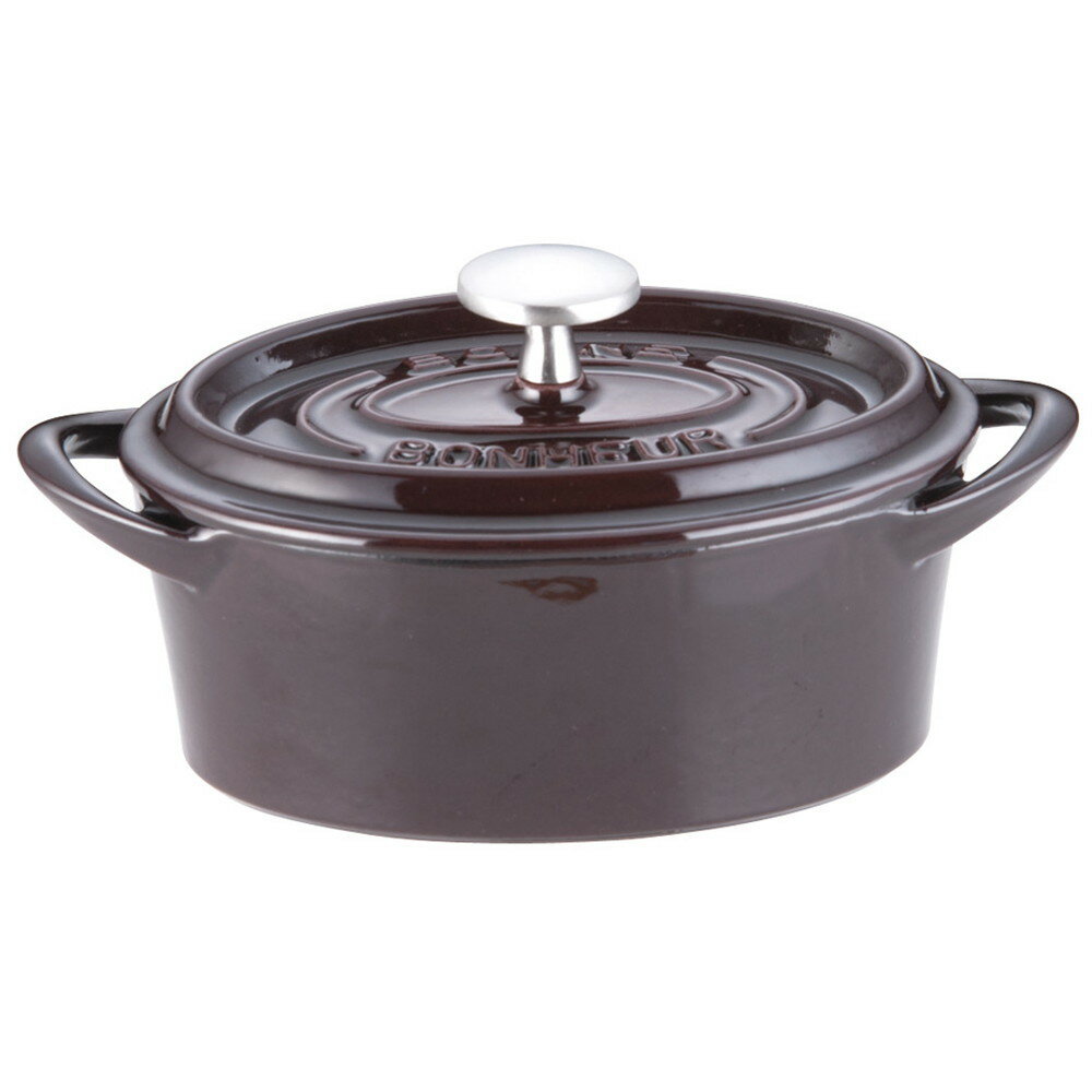 ボン・ボネール ココットオーバル 14cm オーベルジン [ (内寸)間口:140 x 奥行:97x 深さ:56mm550cc ] [ 料理道具 ] | キッチン 台所 料理 おしゃれ かわいい 自宅用 贈り物
