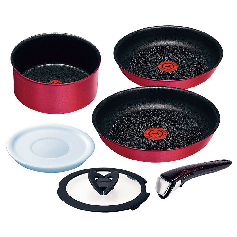 T-fal インジニオ・ネオ IHルビー エクセレンスセット6 [ 料理道具 ] | キッチン 台所 料理 自宅用 贈り物 ティファール