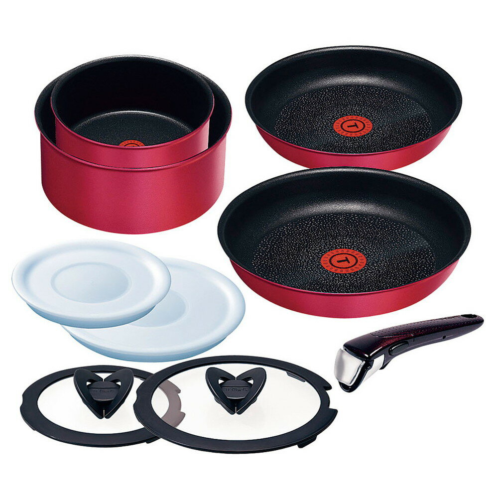 T-fal インジニオ・ネオ IHルビー エクセレンスセット9 [ 料理道具 ] | キッチン 台所 料理 自宅用 贈り物 ティファール