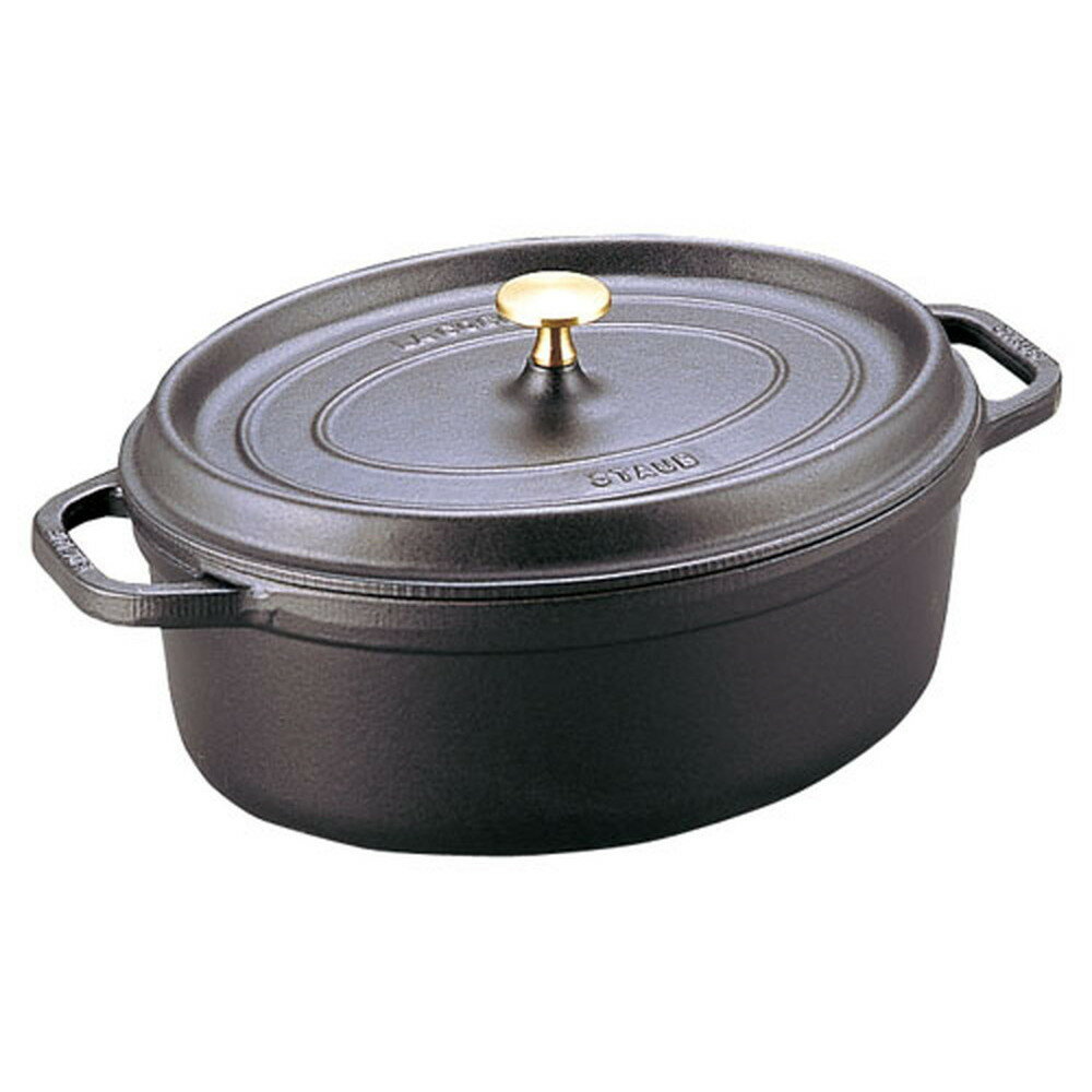 ストウブ ピコ・ココット オーバル 15cm ブラック [ 内寸:143 x 110 x 157mm ]| 中皿 サラダ パスタ 取り皿 プレート 人気 おすすめ 食器 洋食器 業務用 飲食店 カフェ うつわ 器 おしゃれ かわいい ギフト プレゼント 引き出物 誕生日 贈り物 贈答品