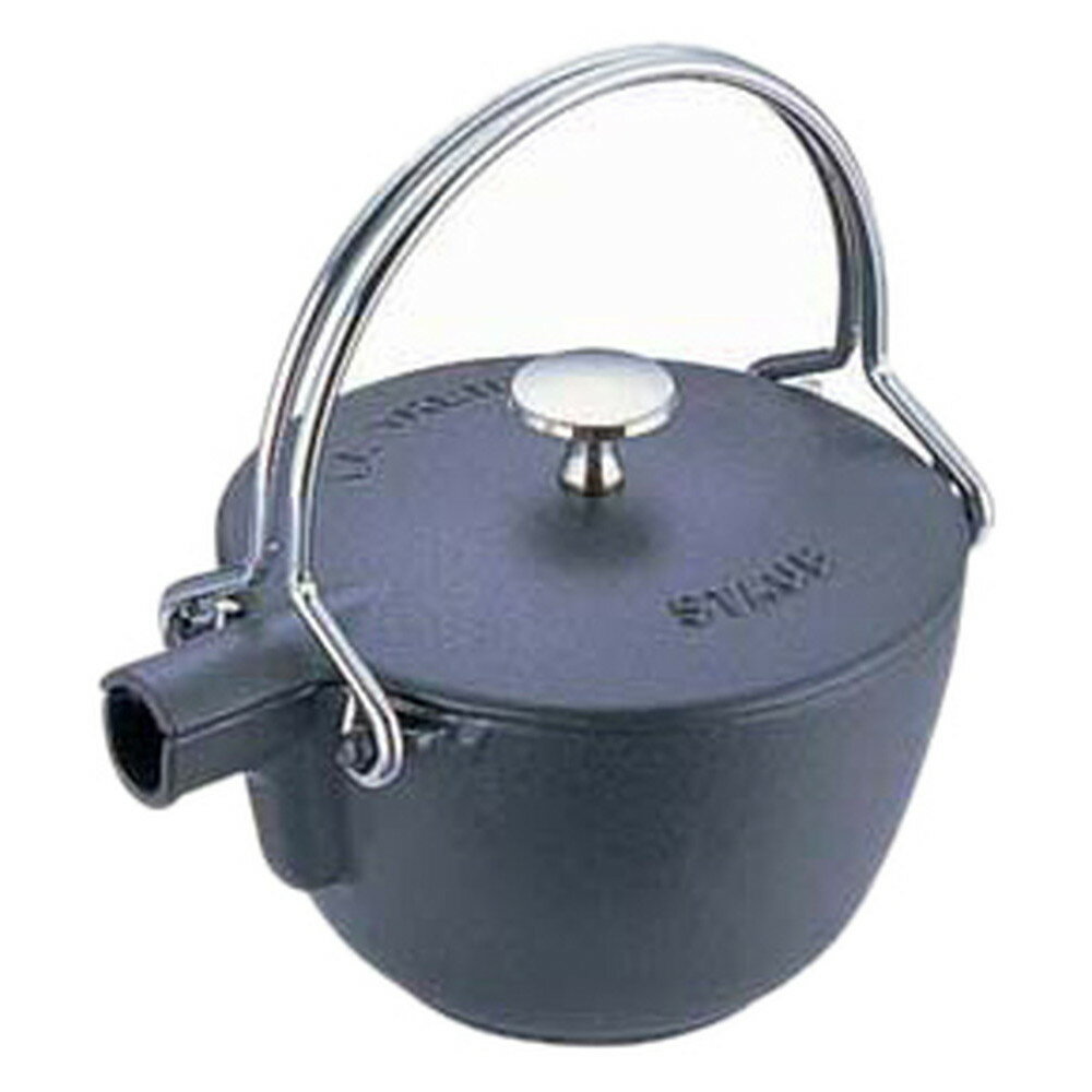 ストウブ ティーポット 黒 40509-421 [ 外径:165mm口径:165mmH145mm2.15kg 1.0L ] [ 料理道具 ] | キッチン 台所 飲食店 おしゃれ かわいい 自宅用 贈り物