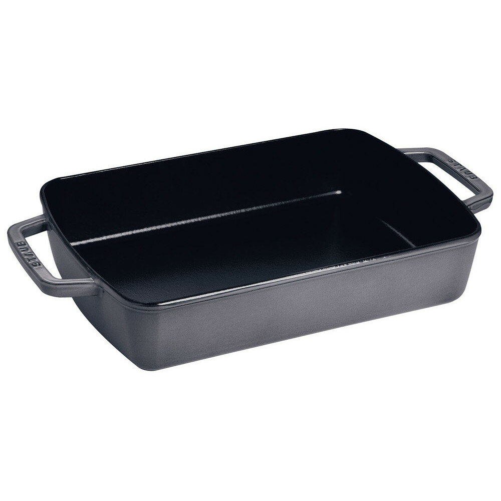 ストウブ スモールベーカー 40510-323 黒 [ 内寸:300 x 200 x H75mm ] [ 料理道具 ] | キッチン 台所 飲食店 おしゃれ 自宅用
